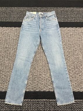 AGOLDE Freya High Rise Slim Straight Jeans Women's 26 Button Fly Organic Cotton